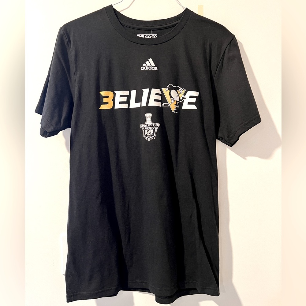 Pittsburgh Penguins Stanley Cup Playoffs Black T-shirt Sz. M *NWT* MSRP: $30+tax
